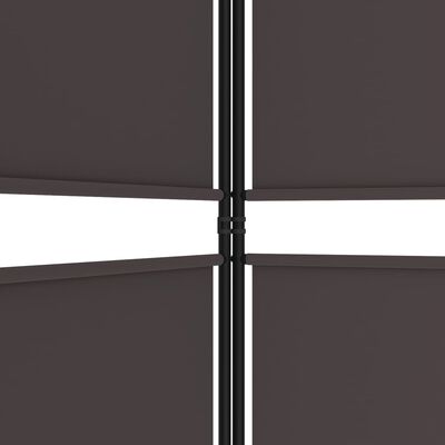 vidaXL 6-panelový paraván hnedá 300x180 cm látka
