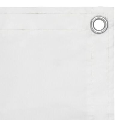vidaXL Balkónová markíza, biela 120x500 cm, oxfordská látka