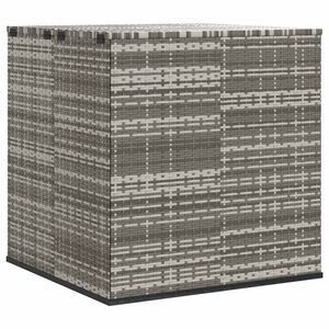 vidaXL Z&aacute;hradn&yacute; &uacute;ložn&yacute; box z polyratanu 100x97,5x104 cm siv&yacute;
