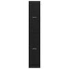 vidaXL Lek&aacute;rensk&yacute; kabinet Čierny dub 30 x 41 x 174.5 cm