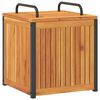 vidaXL Vonkaj&scaron;&iacute; box na vank&uacute;&scaron;e 45x45x45/53 cm mas&iacute;vna ak&aacute;cia a oceľ