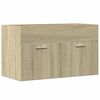 vidaXL Skrinka pod um&yacute;vadlo, dub sonoma 80x38,5x46cm, kompozitn&eacute; drevo