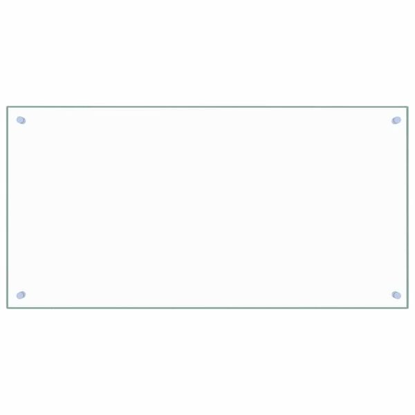 vidaXL Kuchynská zástena, priehľadná 100x50 cm, tvrdené sklo