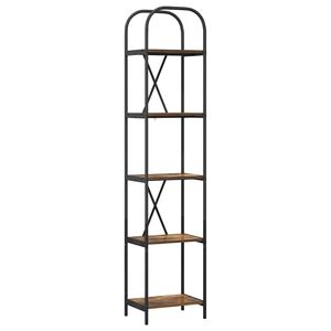 vidaXL Reg&aacute;l na knihy 5 &uacute;rovn&iacute; 40 x 30 x 183 cm Kompozitn&eacute; drevo
