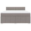 vidaXL Posteľn&yacute; r&aacute;m boxspring s matracom sivohned 180x200 cm l&aacute;tka