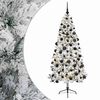 vidaXL Umel&yacute; vianočn&yacute; stromček s vianočn&yacute;mi guľami 210 cm 300 LED