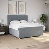vidaXL Boxspring posteľ s matracom bledosiv&aacute; 180x200 cm l&aacute;tka