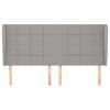 vidaXL Čelo postele so z&aacute;hybmi bledosiv&eacute; 203x23x118/128 cm l&aacute;tka