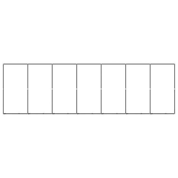 vidaXL Vonkajší koterec pre psov oceľový 12,9 m²