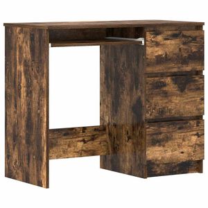 vidaXL St&ocirc;l dymov&yacute; dub 90x45x76 cm spracovan&eacute; drevo