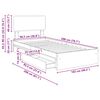 vidaXL &Uacute;ložn&aacute; posteľ so z&aacute;suvkou Čierna 100 x 200 cm Kompozitn&eacute; drevo