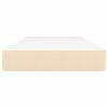 vidaXL Matrac s taštičkovými pružinami krémový 90x200x20 cm látka