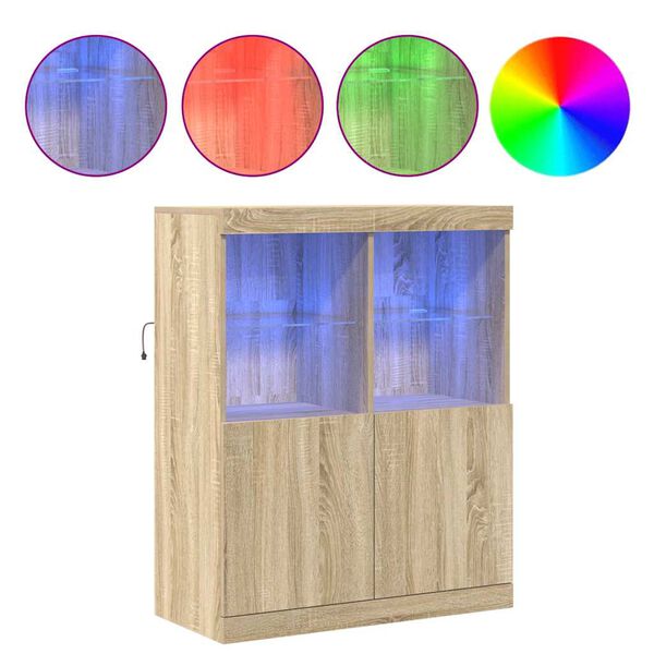 VidaXL Pr&iacute;born&iacute;k Dub Sonoma 81x37x100 cm Engineered Wood