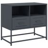 vidaXL TV skrinka antracitov&aacute; 68x39x60,5 cm oceľ