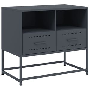 vidaXL TV skrinka antracitov&aacute; 68x39x60,5 cm oceľ