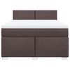 vidaXL Boxspring posteľ s matracom tmavohned&aacute; 160x200 cm l&aacute;tka