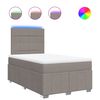 vidaXL Boxspring posteľ s matracom sivohned&aacute; 120x190 cm l&aacute;tka