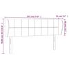 vidaXL Čelo postele so z&aacute;hybmi sivohned&yacute; 147x23x78/88 cm l&aacute;tka
