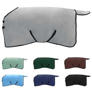 vidaXL Pl&aacute;&scaron;ť pre kone Pln&aacute; svetlo&scaron;ed&aacute; a ružov&aacute; Polyester