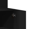 vidaXL Kuchynsk&aacute; skrinka čierna 95x50x180 cm kompozitn&eacute; drevo