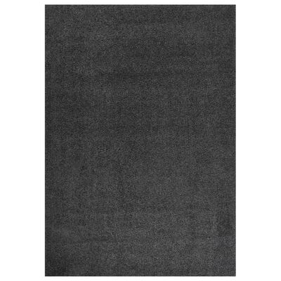 vidaXL Chlpatý koberec s vysokým vlasom antracitový 120x170 cm