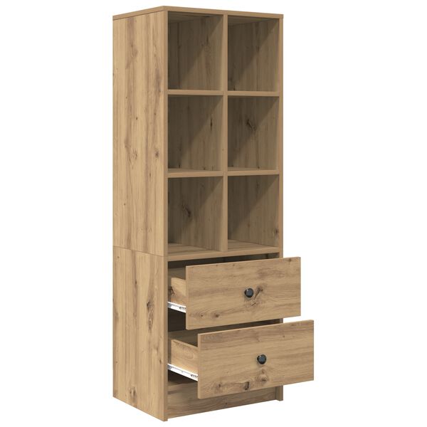 vidaXL Highboard so z&aacute;suvkou Remeseln&yacute; dub 45,5 x 34 x 127 cm