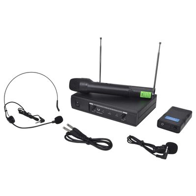 Bezdrôtový mikrofón a bezdrôtové slúchadlá VHF s prijímačom