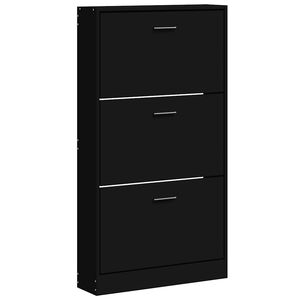 vidaXL Botn&iacute;k čierny 59x17x108 cm spracovan&eacute; drevo