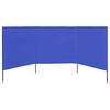 vidaXL 3-panelová zábrana proti vetru látková 400x80 cm azúrovo-modrá