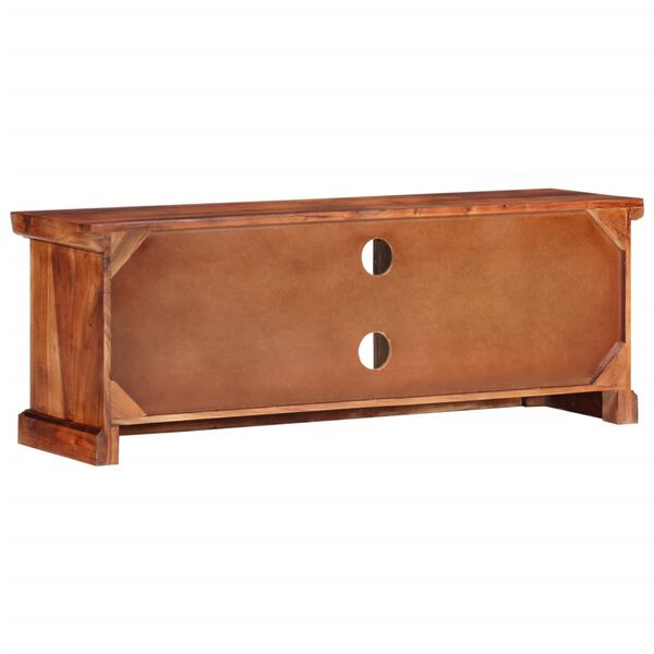 vidaXL TV skrinka s dvierkami 112x30x40 cm akáciový masív