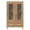 vidaXL Highboard Remeseln&yacute; dub 70 x 31 x 115 cm Kompozitn&eacute; drevo