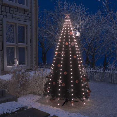 vidaXL Svetelná sieť na vianočný stromček 250 LED, 250 cm