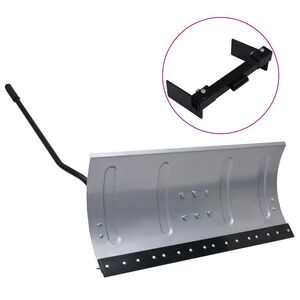vidaXL Snehov&aacute; radlica na z&aacute;hradn&yacute; traktor s adapt&eacute;rom 100 cm