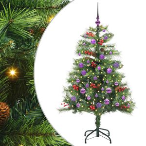 vidaXL Umel&yacute; vianočn&yacute; stromček Zelen&aacute; 150 cm PVC a kov