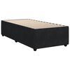 vidaXL Posteľn&yacute; r&aacute;m boxspring s matracom čierny 100x200 cm zamat