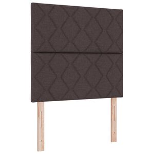vidaXL LED box s pružinami s matracmi Tmavohned&aacute; 100 x 200 cm l&aacute;tka
