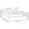 vidaXL Box Spring Posteľ s matracom Svetlosiv&aacute; 200x220 cm Zamat
