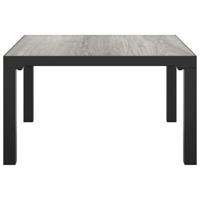 vidaXL Záhradný konferenčný stolík sivý 55x55x31 cm DPC a oceľ
