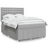 vidaXL Boxspring posteľ s matracom bledosiv&aacute; 140x200 cm l&aacute;tka