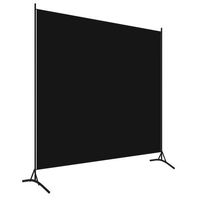 vidaXL 1-panelový paraván čierny 175x180 cm