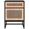 vidaXL Nočné stolíky 2ks čierne 40x30x55,5cm kompozitné drevo a železo