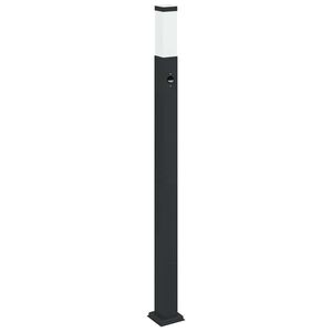 vidaXL Stĺpikov&eacute; svietidlo so senzorom 110 cm čierne IP44
