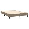 vidaXL Boxspring posteľ s matracom sivohned&yacute; 140x190 cm l&aacute;tka