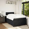 vidaXL Boxspring posteľ s matracom čierna 120x190 cm zamat