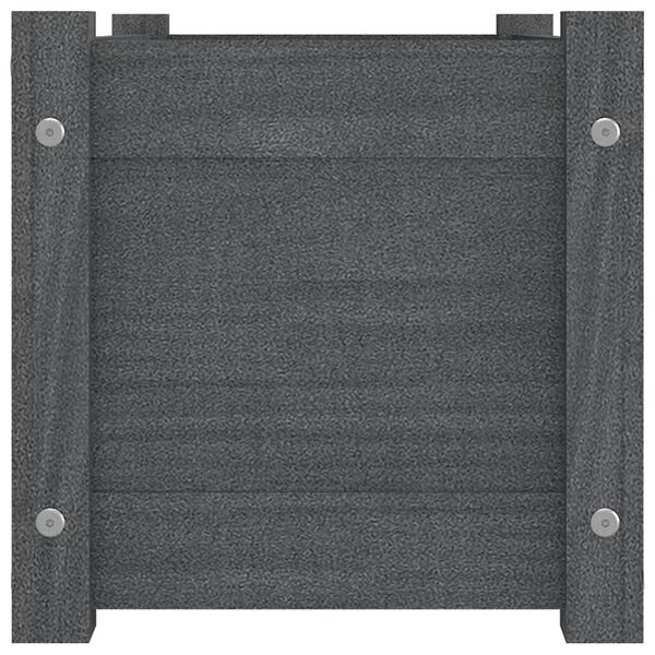 vidaXL Z&aacute;hradn&yacute; kvetin&aacute;č siv&yacute; 60x31x31 cm borovicov&yacute; mas&iacute;v