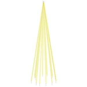 vidaXL Vianočn&yacute; stromček na stožiari tepl&eacute; biele svetlo 732 LED 500 cm