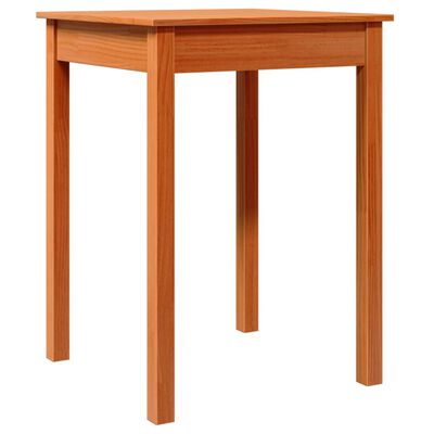 vidaXL Jedálenský stôl voskový hnedý 55x55x75 cm borovicový masív