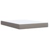 vidaXL Posteľn&yacute; r&aacute;m boxspring s matracom sivohned 140x200 cm l&aacute;tka