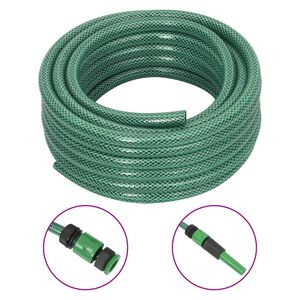 vidaXL Z&aacute;hradn&aacute; hadica so sadou armat&uacute;r zelen&aacute; 0,5" 10 m PVC