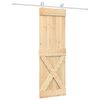 vidaXL Posuvn&eacute; dvere Pr&iacute;rodn&aacute; a biela 70 x 210 cm